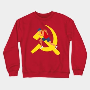 Hammer and sickle as a proletarian solidarity symbol Crewneck Sweatshirt